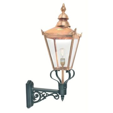 Norlys Chelsea 954 vegglampe, høyde 79 cm, Kobber