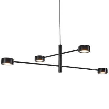 Clyde 4 takpendel, 2700K 4x350lm, Moodmaker™ stepdim, Sort