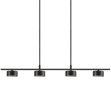 Clyde 4 pendelskinne, 2700K 4x350lm, Moodmaker™ stepdim, Sort