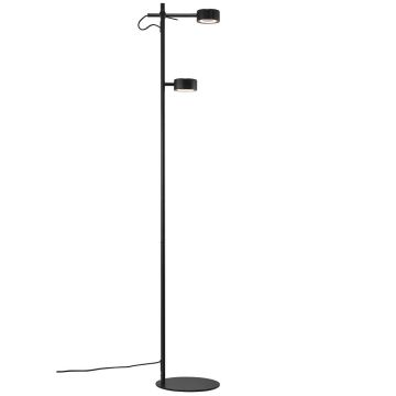 Clyde gulvlampe, 2700K 2x350lm, Moodmaker™ stepdim, Sort