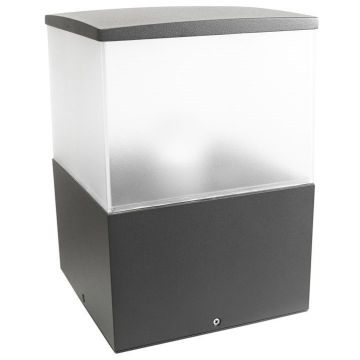 Cubik portstolpe, høyde 30 cm, Antrasitt