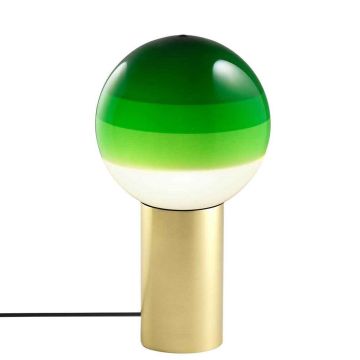 Dipping Light S bordlampe, høyde 36 cm, Stepdim LED 2700K, Børstet messing