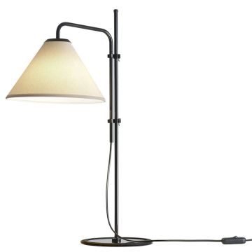 Funiculi S bordlampe med tekstilskjerm, høyde 61 cm