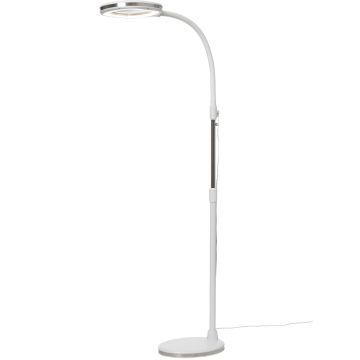 Varnhem lupelampe gulvlampe/bordlampe/klemfeste, 10W LED 3000K 950lm, høyde 130 cm, Stepdim