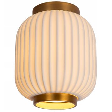 Gosse taklampe, diameter 20 cm, Hvit