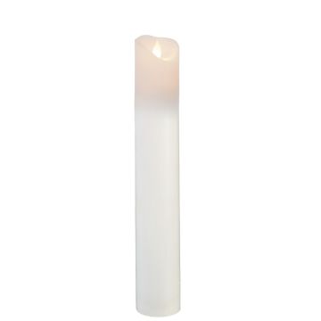 M-Twinkle kubbelys 30 cm for batteri, med timer, Hvit