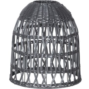 Lampeskjerm Knute, diameter 30 cm for inne/ute bruk, Grå