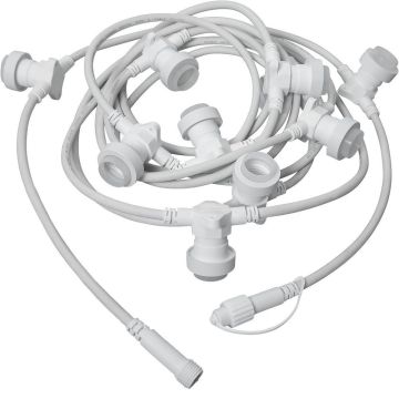 [2] Utvidelse System Connecta party light E27 x 10 (u/start), Hvit