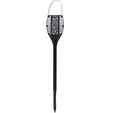 Flame solcelle 3-i-1 fakkel Solcelle, Sort