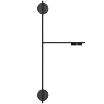Igram vegglampe, dimbar 11W LED 1080lm 2700K, høyde 94 cm, Sort