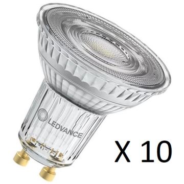 Ledvance Spot PAR16 GU10 4,5W LED 350lm 2700K CRI90, dimbar, 10-pk