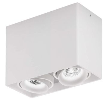Light House 2 utenpåliggende downlight, dimbar LED 2x860lm CRI>90, Hvit