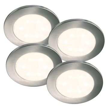 Lismore utenpåliggende møbellys LED 3000K, 4 x 75lm, Krom