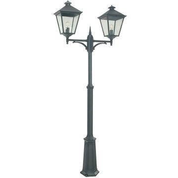 Norlys London 492 lyktestolpe, høyde 191-279 cm, 2 lyktehoder