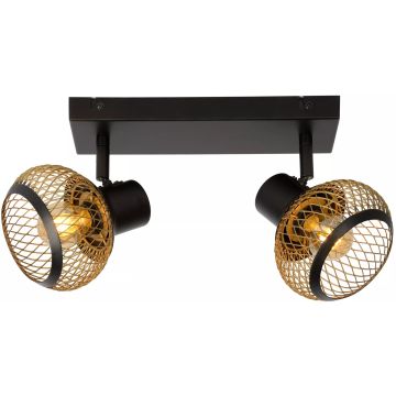 Lucas 2 taklampe, lengde 39 cm, Sort/Gull