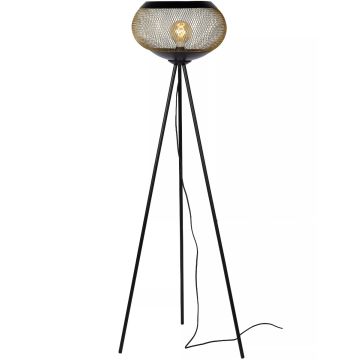 Lucas gulvlampe, høyde 150 cm, Sort/Gull
