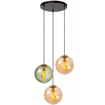 Monsaraz 3 klyngependel, diameter 55 cm, Rav + Grønn