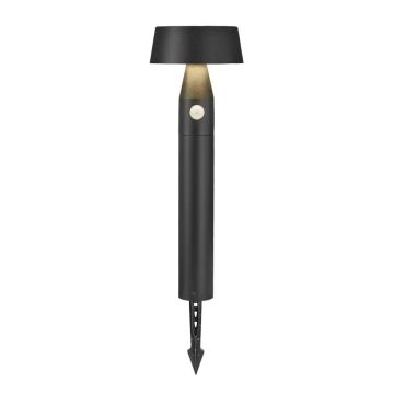 Nama solcelle pullert 65 lumen med bevegelsesensor, høyde 50 cm