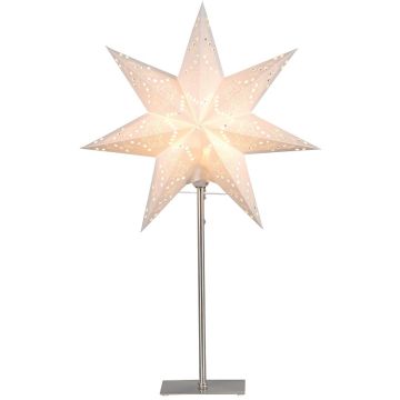 Sensy papirstjerne Mini på fot, høyde 55 cm, Hvit