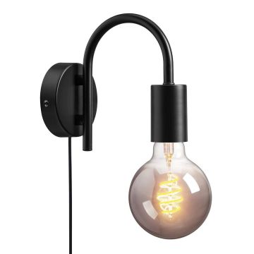 Paco vegglampe, høyde 16 cm, Sort