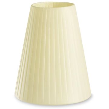 Dress Up! stoffskjerm, beige plissé (ø:180mm)