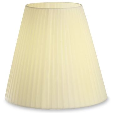 Dress Up! stoffskjerm, beige plissé (ø:260mm)