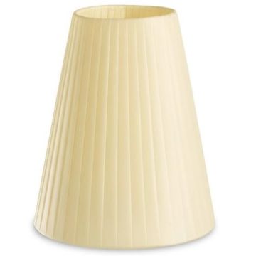 Dress Up! stoffskjerm, beige plissé (ø:150mm)