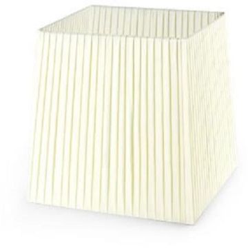Dress Up! stoffskjerm, beige plissé, B: 13 cm, D: 11 cm, H: 13 cm