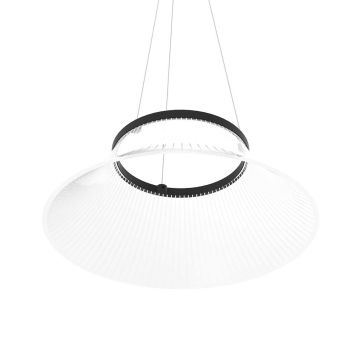 Plisse LED takpendel, diameter 45 cm