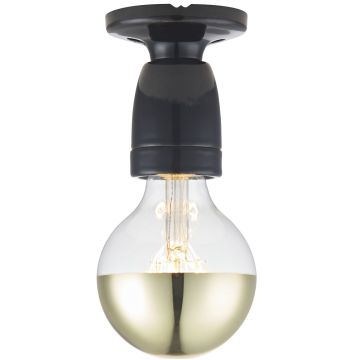 Porselen vegglampe/taklampe, Sort (Begrenset antall)