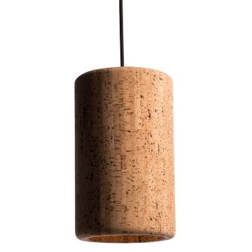 Porto pendel L, diameter 18 cm, Sort struktur / Kork natur
