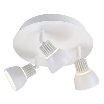 Radiate 3-Rondel, 3x3W LED, Hvit (begrenset antall)