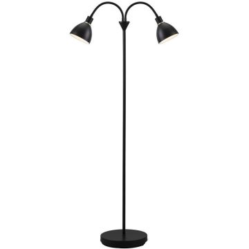Ray duo gulvlampe, høyde 159 cm, Sort