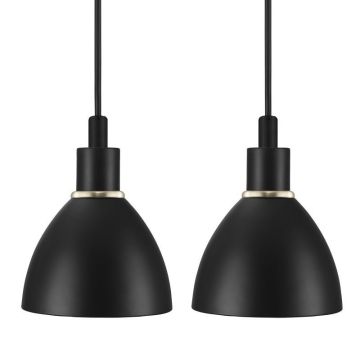 Ray takpendel, pakke med 2, diameter 12 cm, Sort