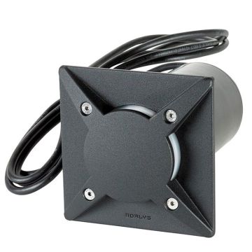 Rena 1633 nedfelt, firkantet modell, 13x13 cm, med ledning og LED-pære