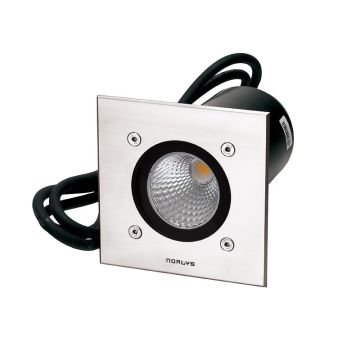Rena 1762 nedfelt, dimbar 4W LED 318lm 3000K, 13 x 13 cm, klart glass