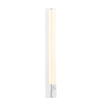 Sjaver vegglampe med stikkontakt, 15W LED, 3000 / 4000K 1200lm, IP44, Hvit