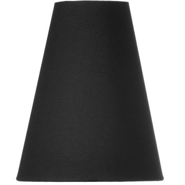 Tulpan SK852 lampeskjerm, Konisk med klofeste for E27, høyde 22 cm, Sort