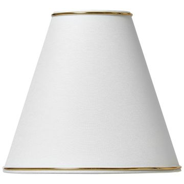 Lotus SK946 lampeskjerm, E27 festering topp, diameter 21 cm, Hvit