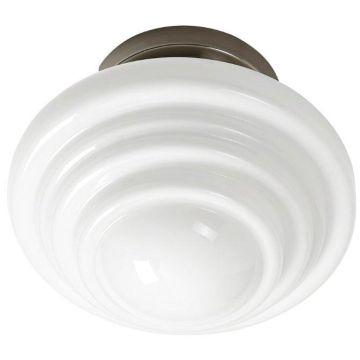 Nissan taklampe, diameter 25 cm, Børstet nikkel