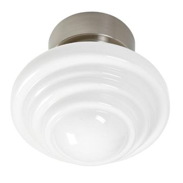 Smågan taklampe, diameter 25 cm, Børstet nikkel