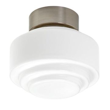 Risberg taklampe, diameter 25 cm, Børstet nikkel