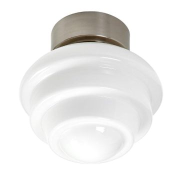 Oxberg taklampe, diameter 25 cm, Børstet nikkel