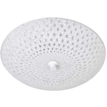 Ånge ruter plafond, diameter 40 cm, Hvit