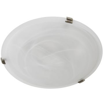 Åre plafond, diameter 50 cm, Børstet nikkel