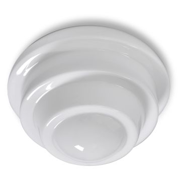 Orsa Blomma, diameter 25 cm, Opalhvitt glass