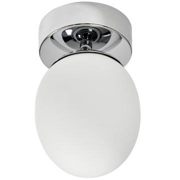 Klasen taklampe, høyde 18 cm IP44, Krom