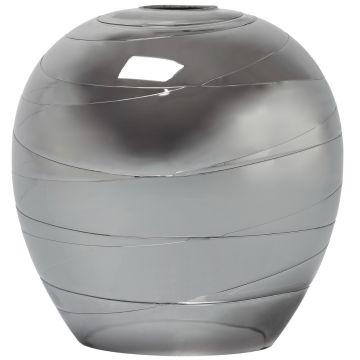 Falun rund, diameter 21 cm, Røykfarget glass