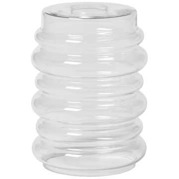 Falun Vas, diameter 16 cm, Klart glass