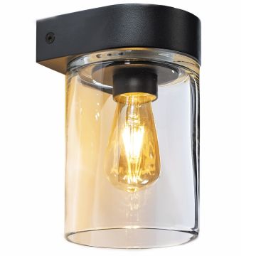 TESLA WALL ALU ANTHRACITE HAND MADE CLEAR GLASS DECORATIVE LED BULB 220V/E27 300LM/2200K